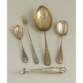 Sterling Silver Serving Pieces, Antique Wheat Engraved