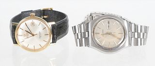 Two Men's Watches, Omega and Accutron
