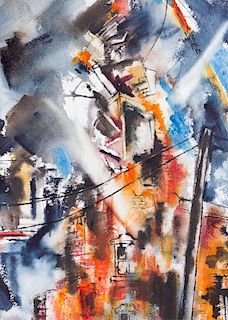 Cynthia Young Abstract Watercolor, D.C. Artist