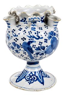  London Delftware Blue and White Tulip Vase