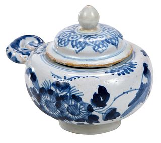 London Delftware Blue White Spice Jar and Cover