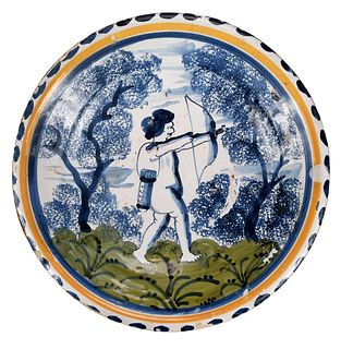 London Delftware Polychrome Charger