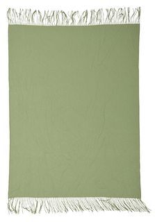 Green Cashmere Throw Blanket, Pur Cashmere