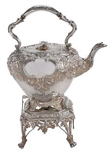 Scottish Silver Hot Water Kettle, James McKay