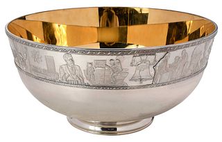 Franklin Mint Sterling Bicentennial Punch Bowls 