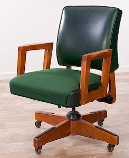 Gunlocke Rolling Office Arm Chair