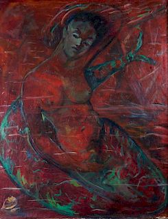 Mermaid Oil on Canvas