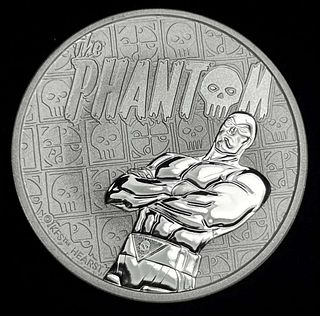 2022 Tuvalu Phantom 1 ozt .9999 Silver Dollar