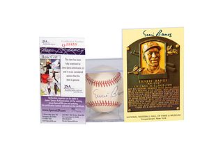 Ernie Banks Autographed Baseball