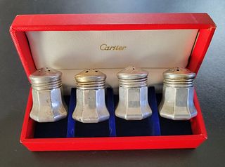 Cartier Sterling salt and pepper stamper cartier sterling (4)with orig box