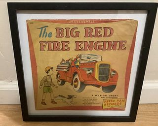 Peter Pan Original Records Collectible  The Big Red Fire Truck #2235