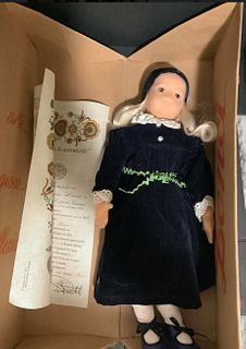 LENCI DOLL 18 INCH IN ITS ORIGINAL BOX WITH CETIFICATE