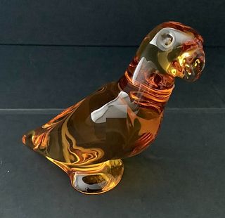 Baccarat Signed  PARROT