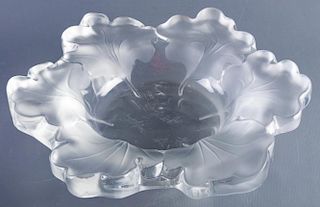Lalique "Capucines (Nasturtia)" Crystal Bowl