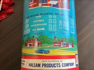 HALSAM AMERICAN BRICKS with instructions and box with lid