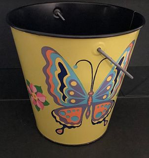 J Chein. Tin Litho butterfly sand pail