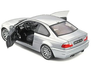 Solido BMW M3 E46 CSL SILVER METALLIC Vehicle 1/18 Made in France