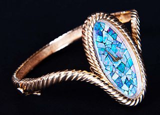 14K Baume Mercier Opal Mosaic Watch