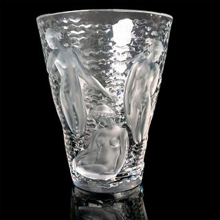 Lalique Crystal Ondines Vase