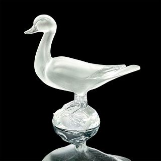 Lalique Crystal Duck Sculpture