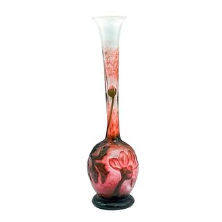 Antique Daum Nancy Art Nouveau Glass Bud Vase