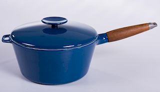 Copco Blue Enamelware Lidded Pot