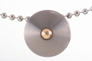 Contemporary Pendant Necklace, Two-Toned