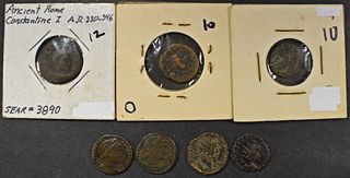(7) MISC ANCIENT COINS
