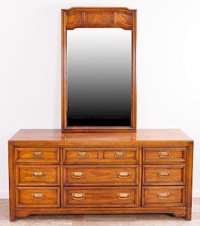 Thomasville Nine Drawer Dresser w/ Mirror