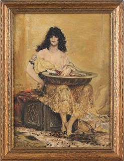 French oil on canvas, after Henri Regnault, early0