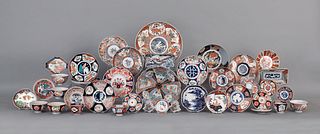 Large collection of Imari porcelain.
