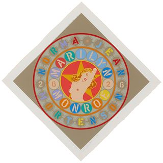 Robert Indiana (1928-2018), "Marilyn Monroe" from "The American Dream Portfolio," 1997, Screenprint in colors on paper, 49.5" H x 49.5" W (as wired)