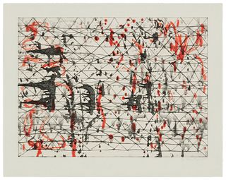 Richmond Burton (b. 1960), Untitled, 2005, Etching and aquatint in colors on paper, Plate: 23.75" H x 32.375" W; Sheet: 29.75" H x 37.5" W