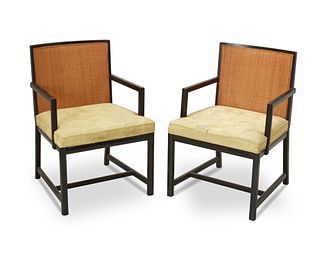 Two Michael Taylor for Baker Furniture dining chairs