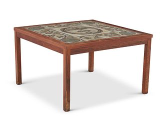 A Danish Trioh-Mobler rosewood tile top coffee table