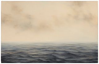 Louise LeBourgeois (20th/21st century), "Lake (#269)," 2003, Oil on panel, 11" H x 17" W x 1.75" D
