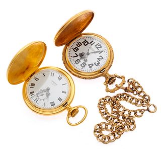 Two Mechanical Hunting Case Pocket Watches