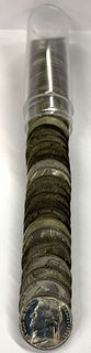 Roll (40-coins) Mixed Year Jefferson Silver War Nickels