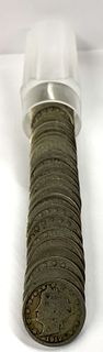 Roll (40-coins) Mixed Year Liberty "V" Nickels