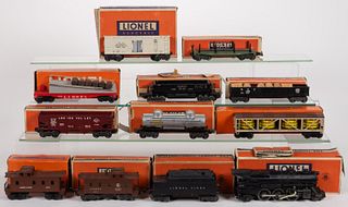 LIONEL CORPORATION O-GAUGE MODEL RAILROAD ASSEMBLED STEAM LOCOMOTIVE / TRAIN SET WITH ASSORTED ACCESSORIES