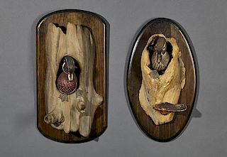 Two Wood Duck Carvings Stan Sparre (1922-2011)