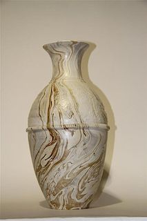 A Haeger Pottery Vase Height 21 1/2 inches.