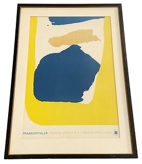 HELEN FRANKENTHALER Gallery Exhibition Poster in Frame 1965