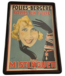 PAUL SELTEN "Folies En Folie" MISTINGUETT Poster 