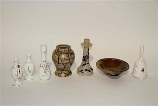 A Collection of Sixteen Haeger Pottery Table Articles Height of tallest 8 3/4 inches.