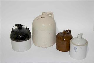 A Group of Seven Haeger Pottery Stoneware Articles Height of tallest 18 1/2 inches.