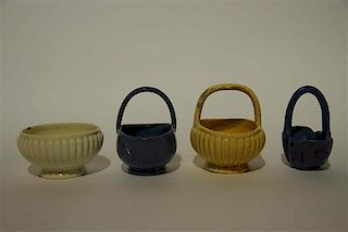 Four Haeger Pottery Articles Height of tallest 7 1/4 inches.