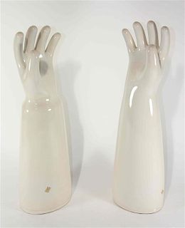 Two Haeger Pottery Models Height 23 3/4 inches.