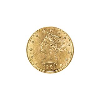 1901 $10.00 LIBERTY HEAD GOLD COIN