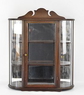 HANGING GLASS CURIO CABINET